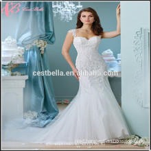 Elegant Ivory Mermaid Satin Wedding Dress Cestbella XL023
